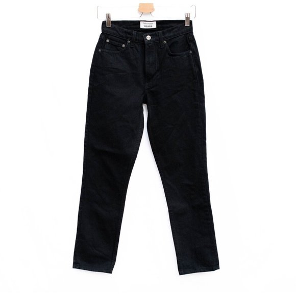 Reformation Denim - REFORMATION Womens Jeans Black Denim Julia High Waist Cigarette Crop Jean Sz 24